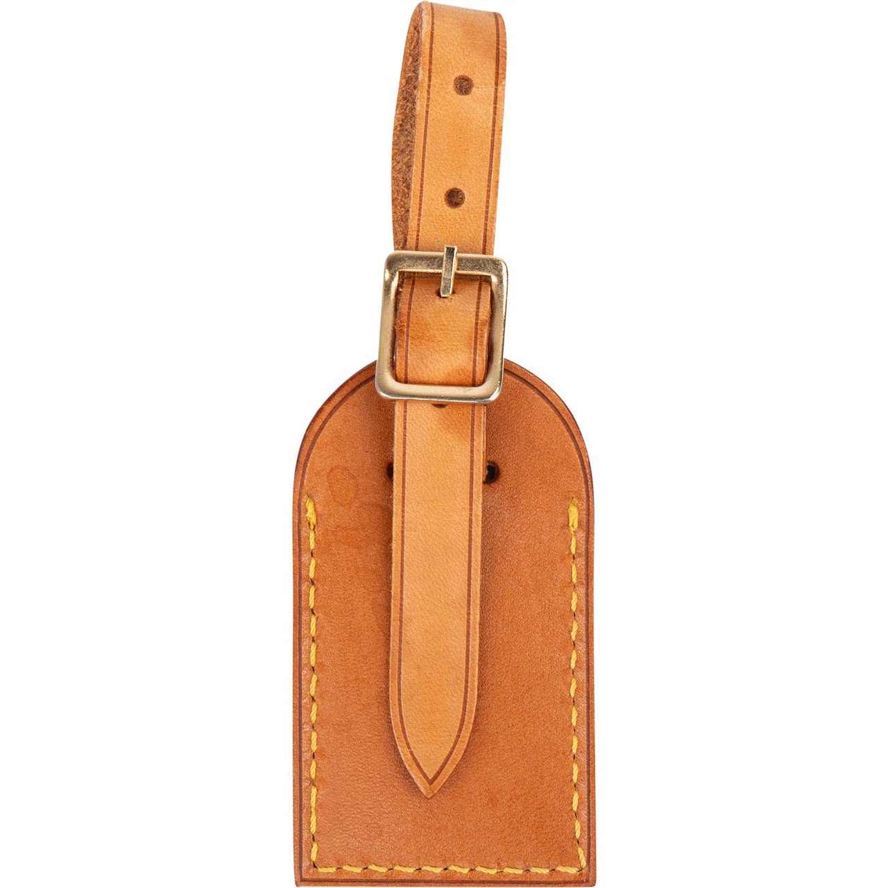 Louis Vuitton Louis Vuitton Vachetta Leather Luggage Tag Bruin