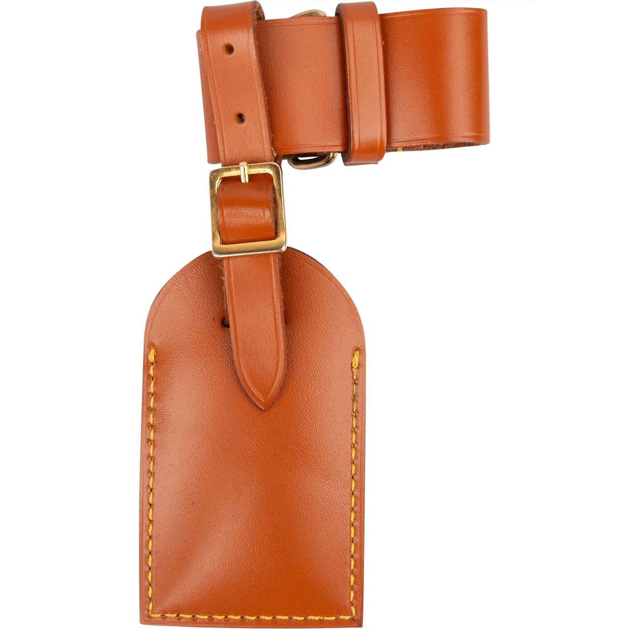 Louis Vuitton Louis Vuitton Brown Leather Luggage Tag Set Bruin
