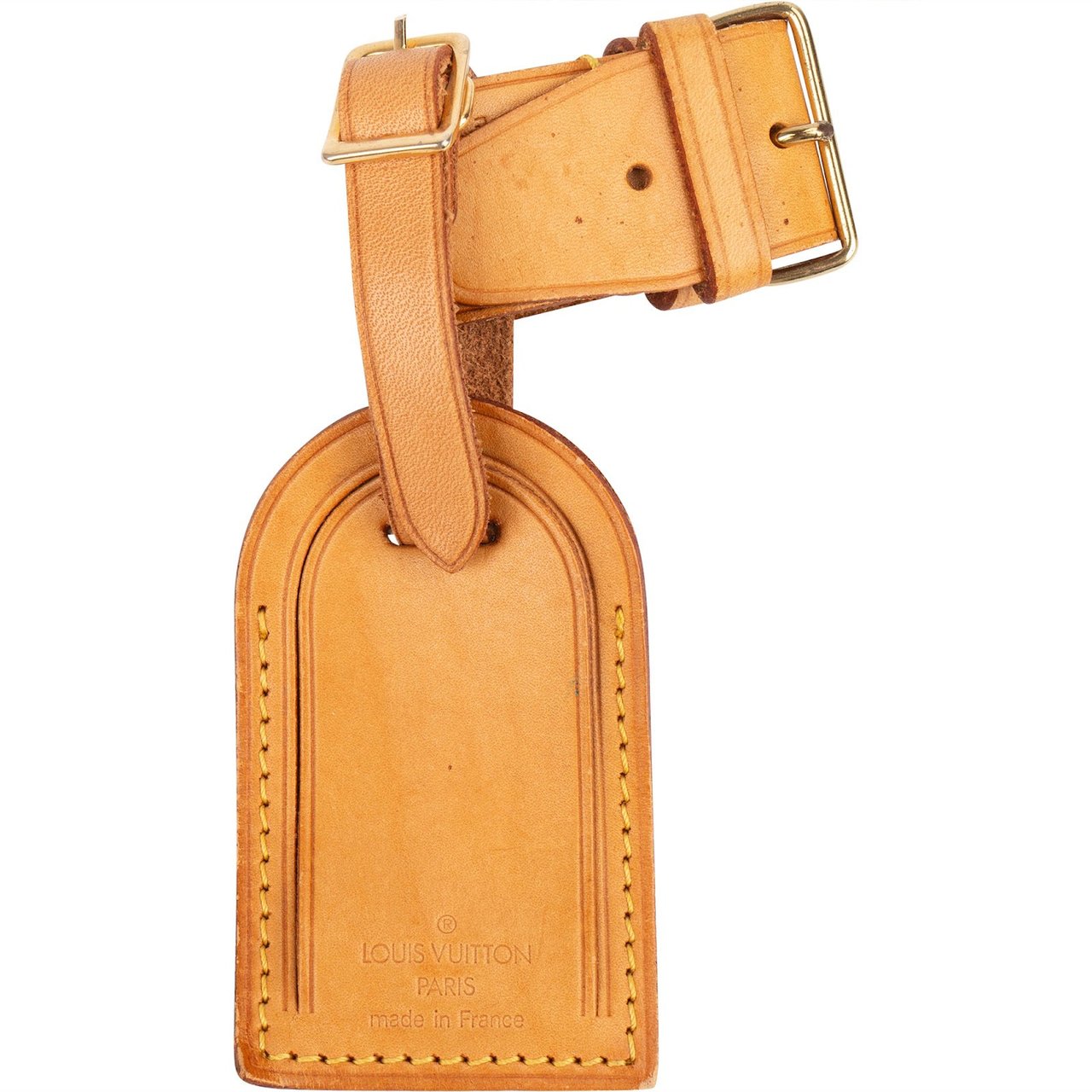 Louis Vuitton Louis Vuitton Vachetta Leather Luggage Tag Set Beige