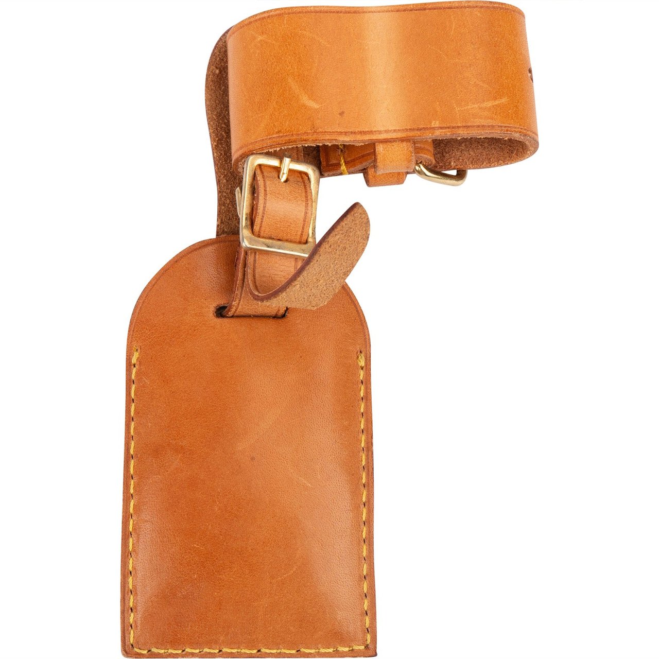 Louis Vuitton Louis Vuitton Vachetta Leather Luggage Tag Set Bruin