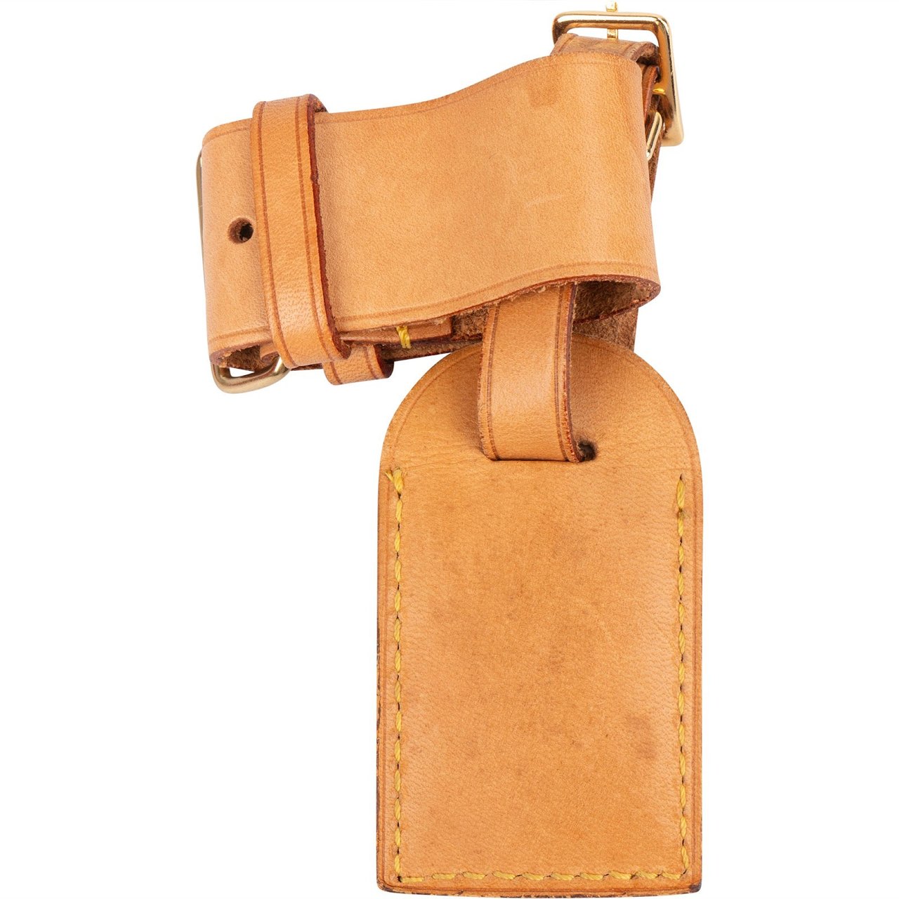 Louis Vuitton Louis Vuitton Vachetta Leather Luggage Tag Set Bruin