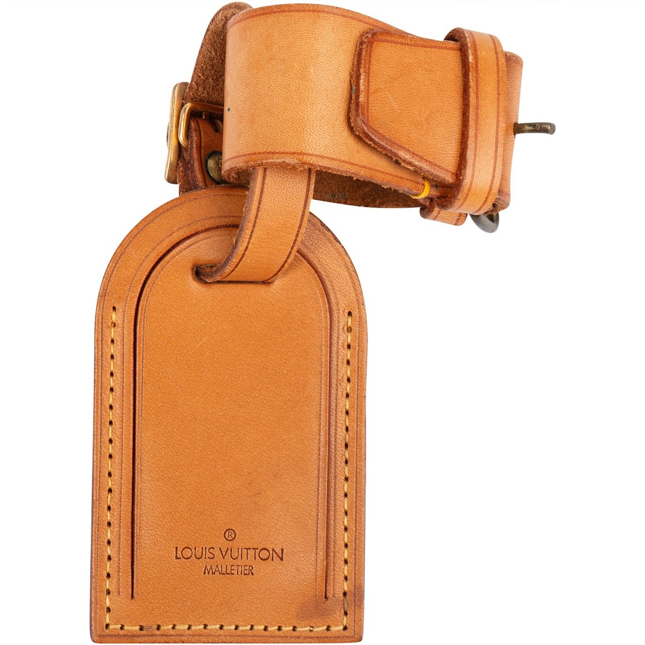 Louis Vuitton Louis Vuitton Vachetta Leather Luggage Tag Set Bruin