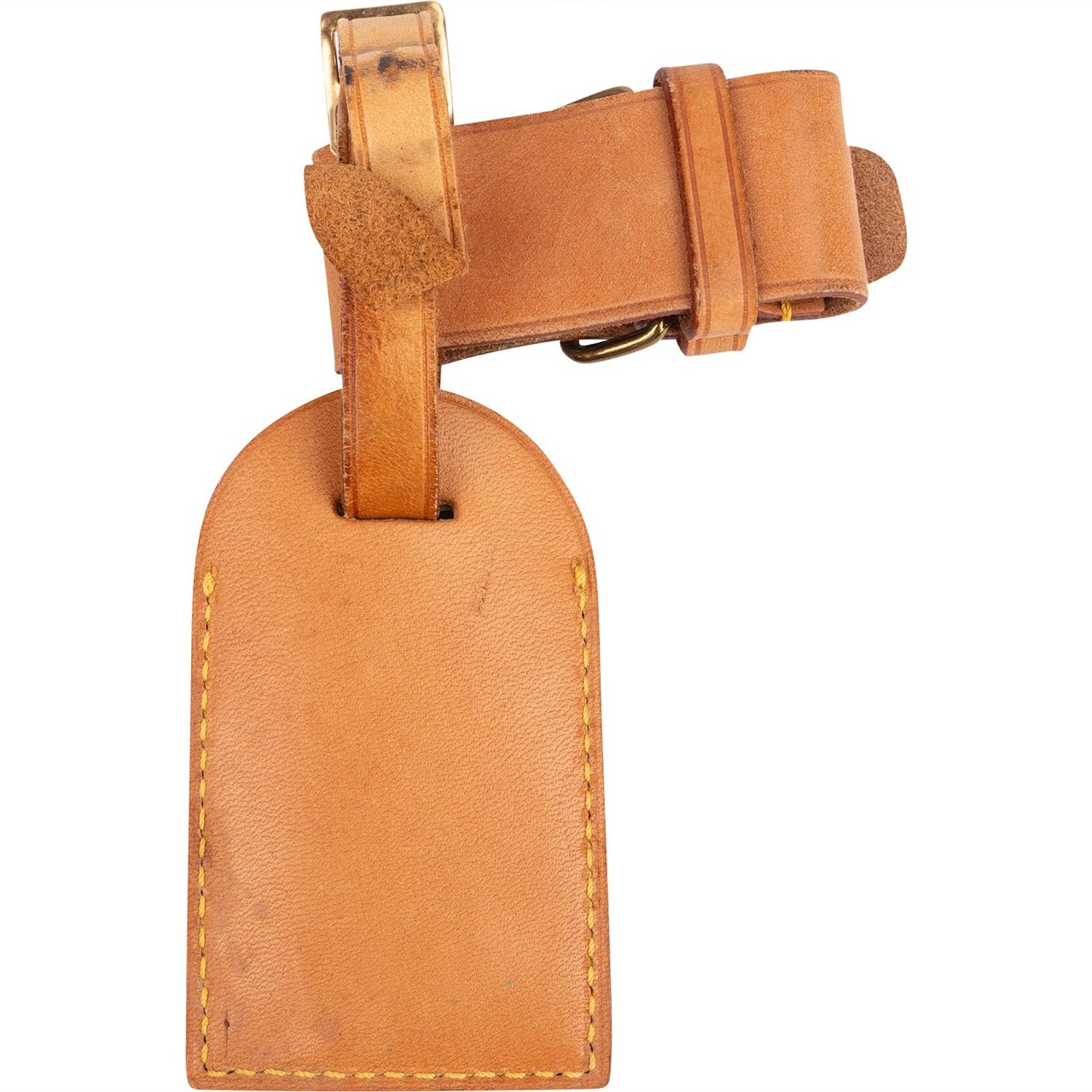 Louis Vuitton Louis Vuitton Vachetta Leather Luggage Tag Set Bruin