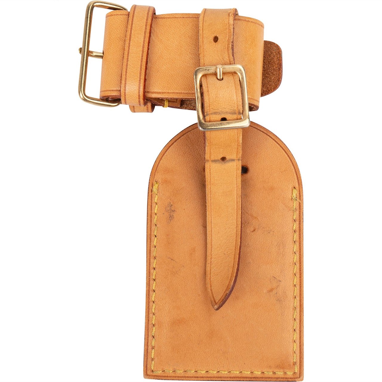 Louis Vuitton Vachetta Leather Luggage Tag Set (M.N) Bruin