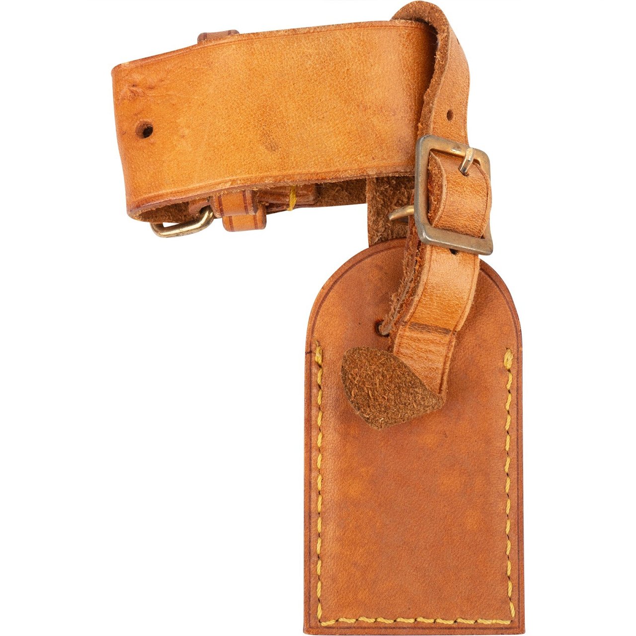 Louis Vuitton Louis Vuitton Vachetta Leather Luggage Tag Set Bruin