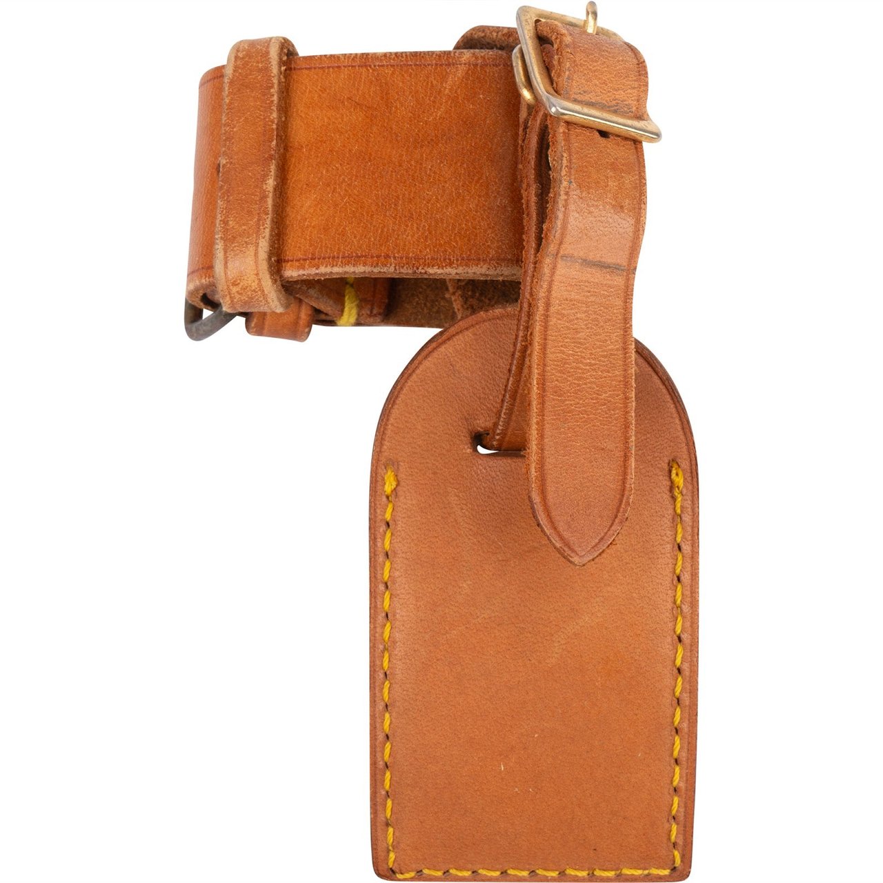 Louis Vuitton Louis Vuitton Vachetta Leather Luggage Tag Set Bruin