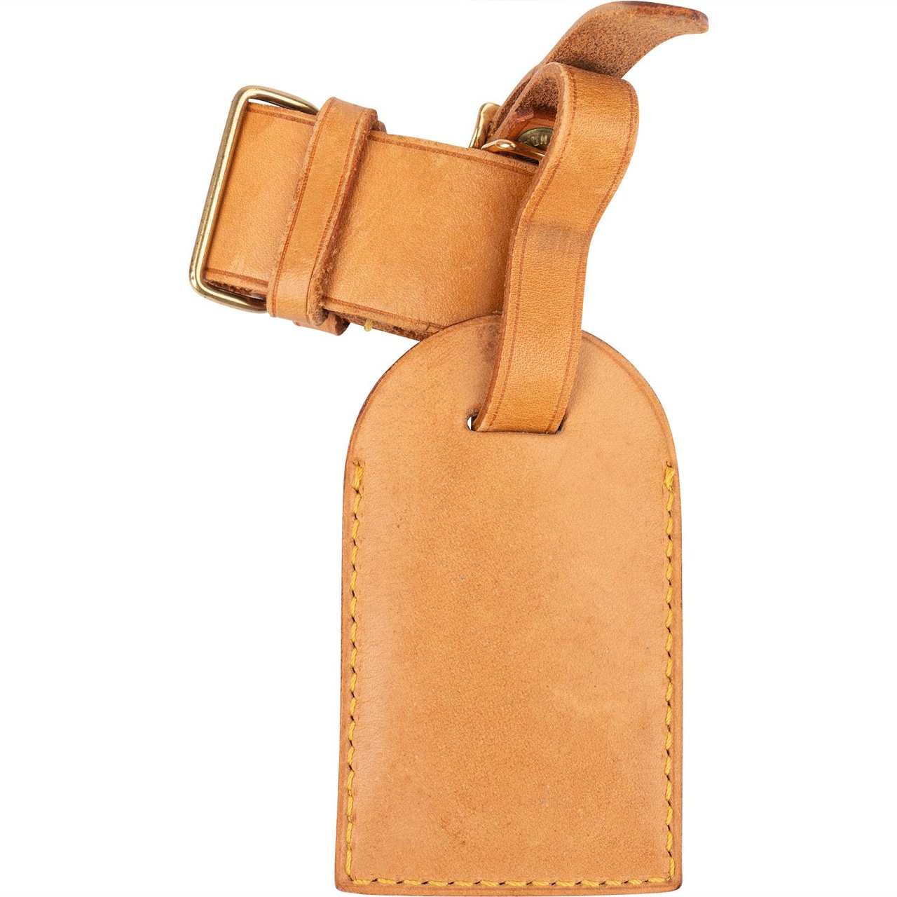 Louis Vuitton Louis Vuitton Vachetta Leather Luggage Tag Set Bruin