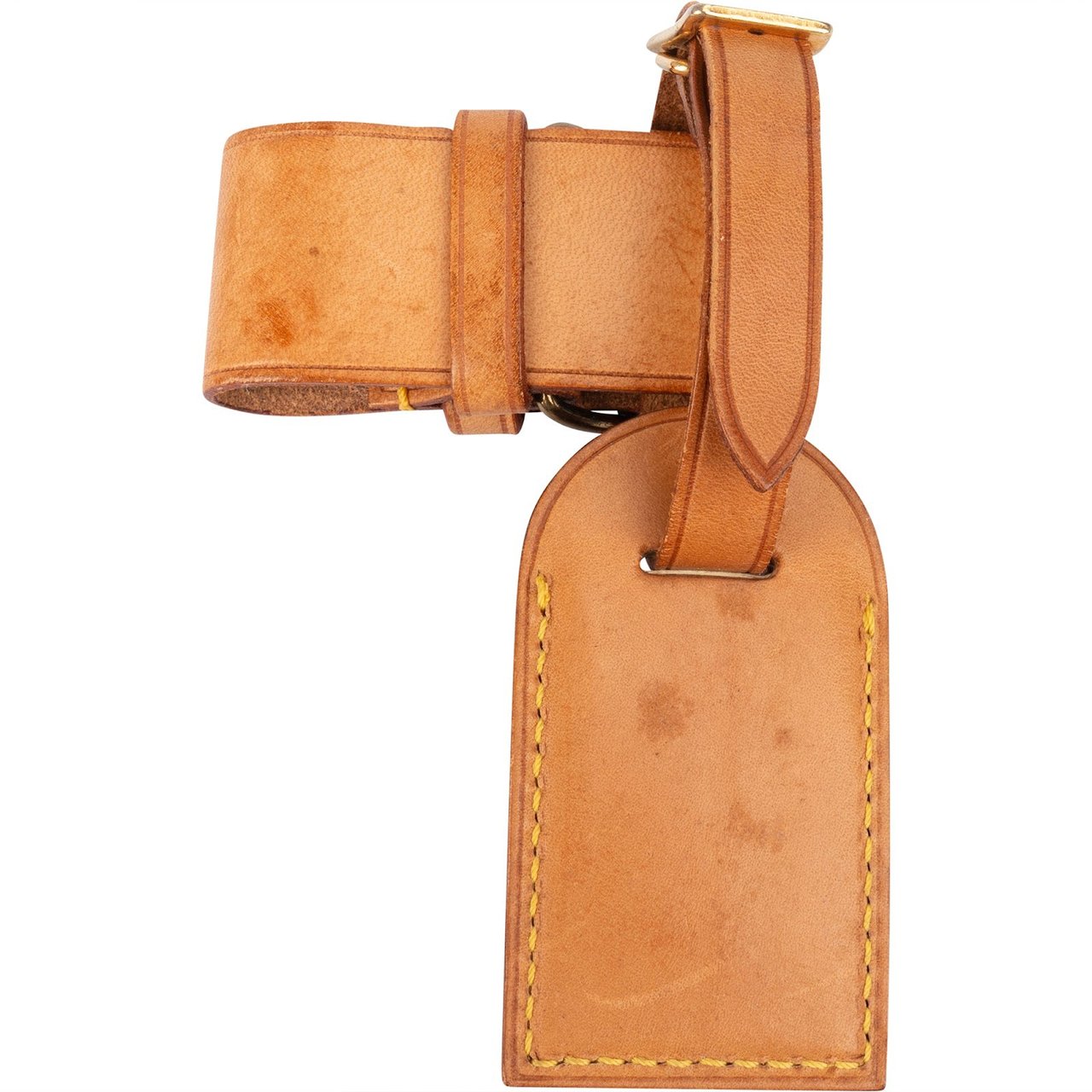 Louis Vuitton Louis Vuitton Vachetta Leather Luggage Tag Set Bruin
