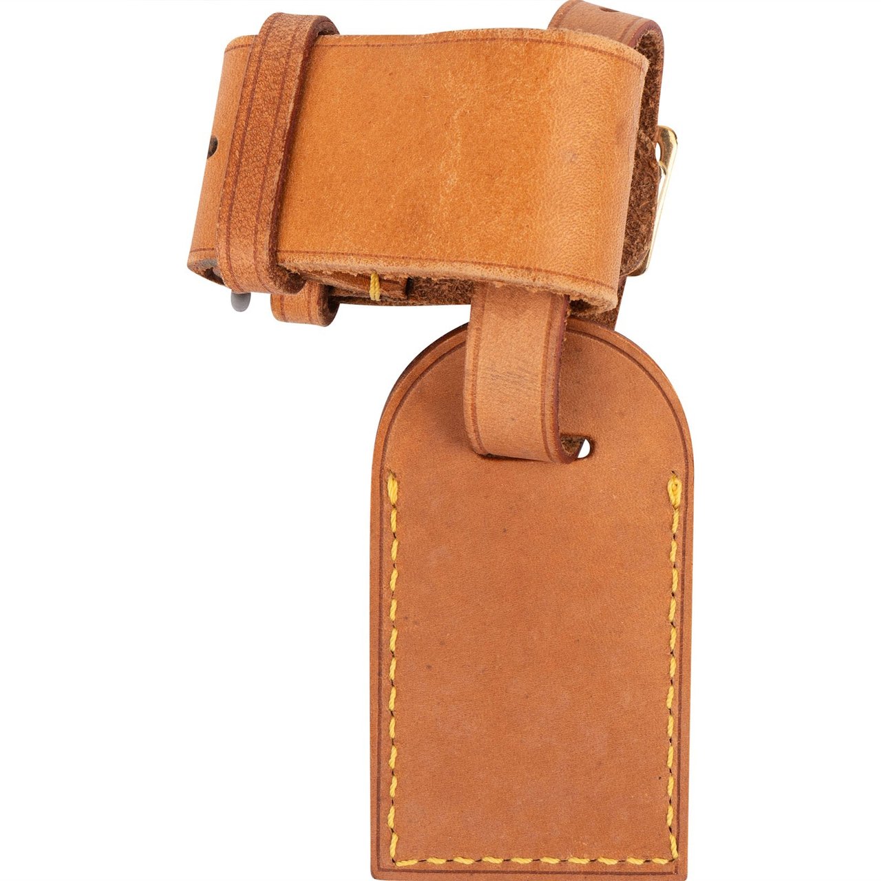 Louis Vuitton Louis Vuitton Vachetta Leather Luggage Tag Set Bruin