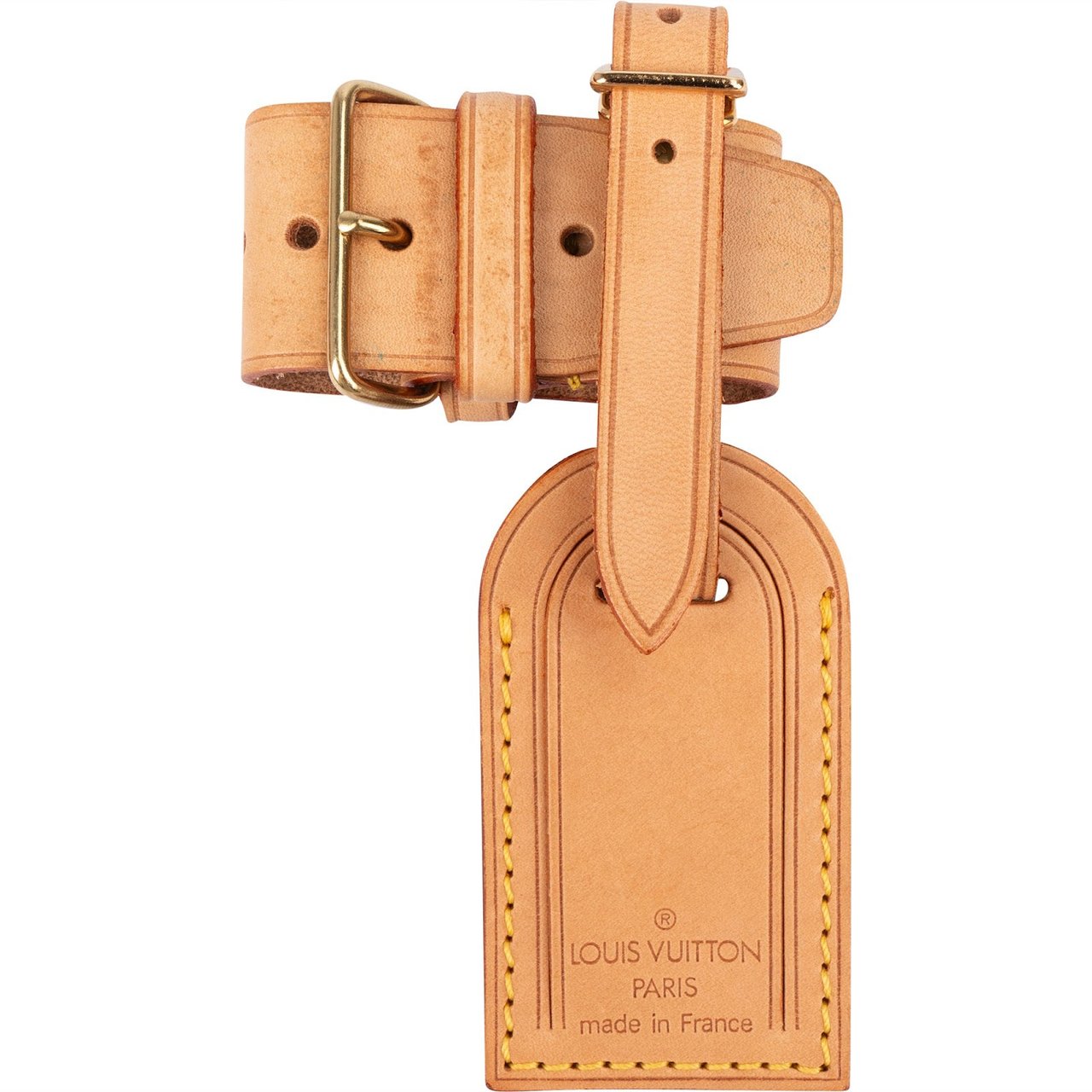 Louis Vuitton Louis Vuitton Vachetta Leather Luggage Tag Set Divers