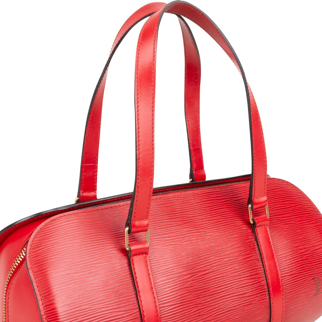 Louis Vuitton Louis Vuitton Red Epi Leather Soufflot Handbag Rood