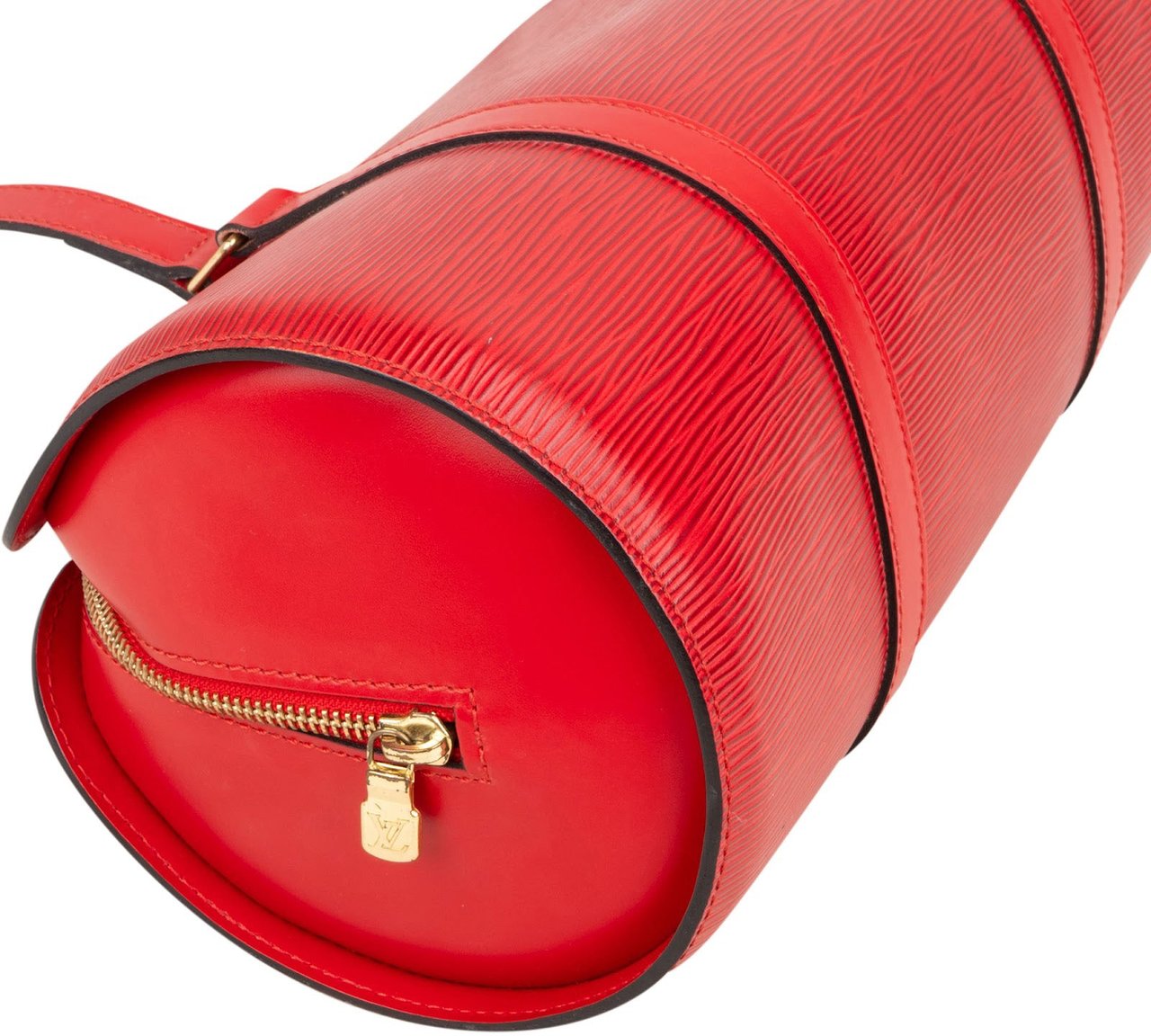 Louis Vuitton Louis Vuitton Red Epi Leather Soufflot Handbag Rood