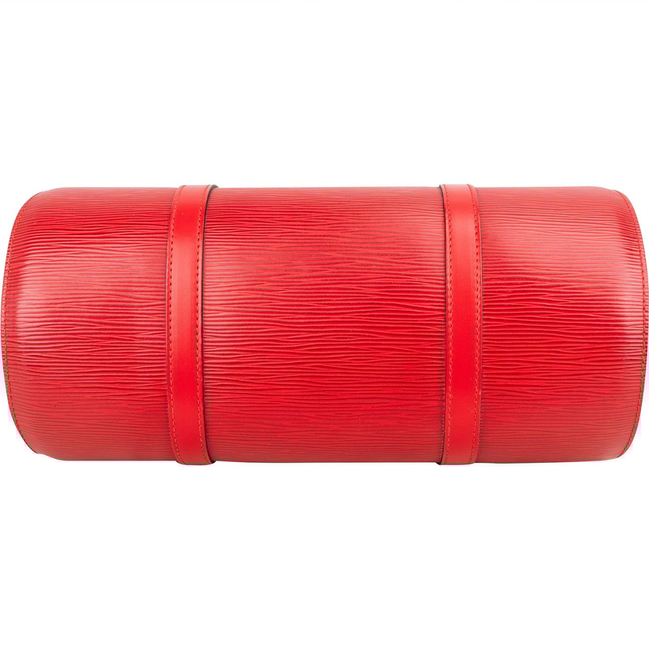 Louis Vuitton Louis Vuitton Red Epi Leather Soufflot Handbag Rood