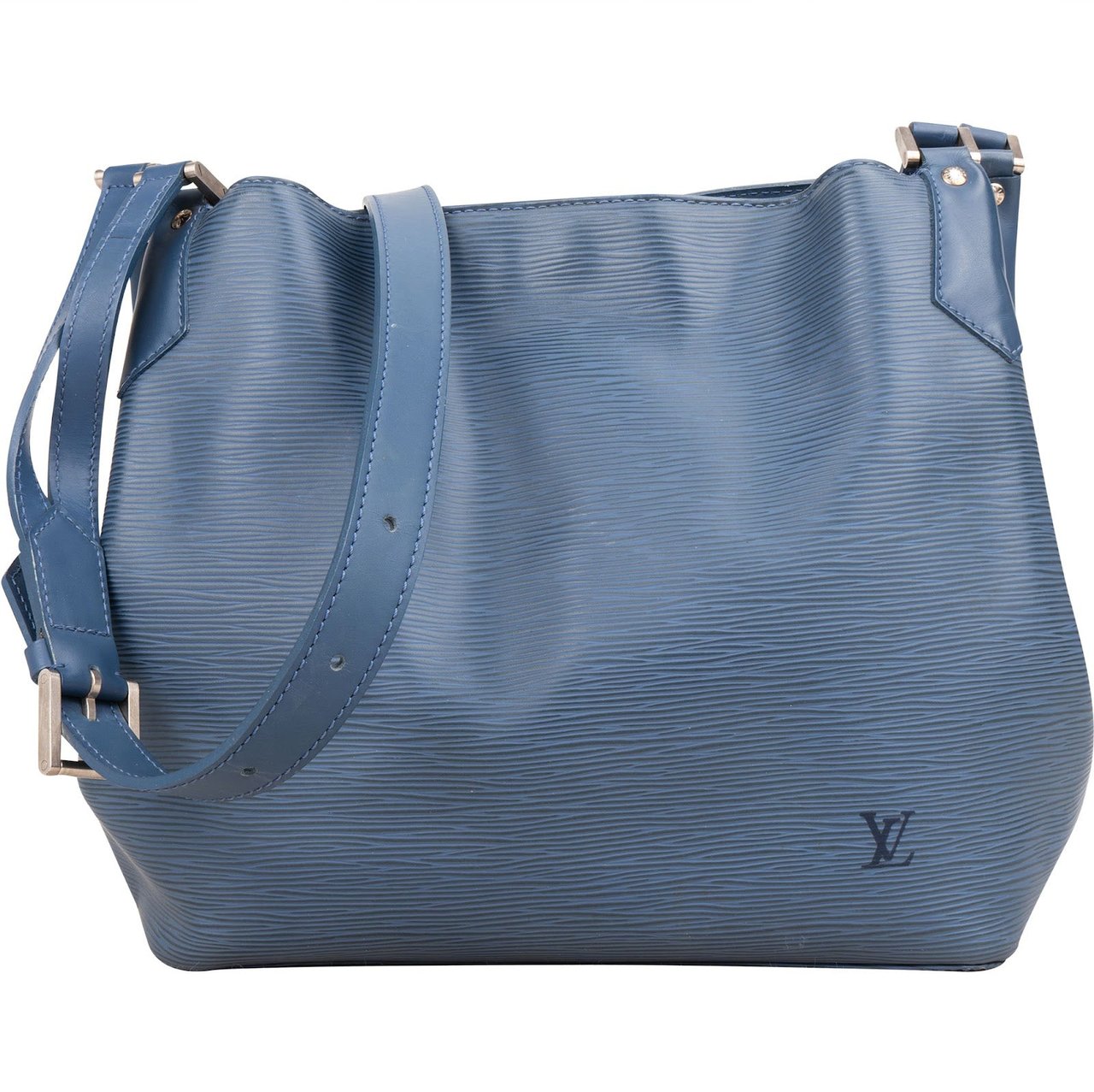 Louis Vuitton Louis Vuitton Blue Epi Leather Mandara MM Shoulder Bag Blauw