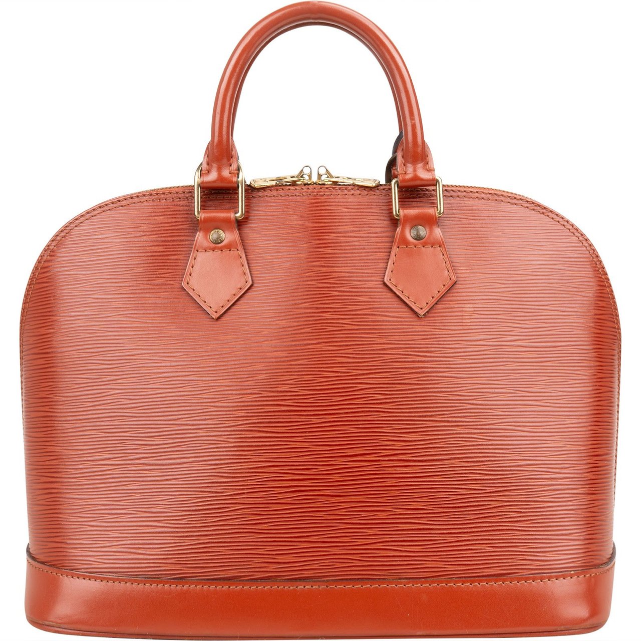 Louis Vuitton Louis Vuitton Cognac Epi Leather Alma PM Handbag Bruin