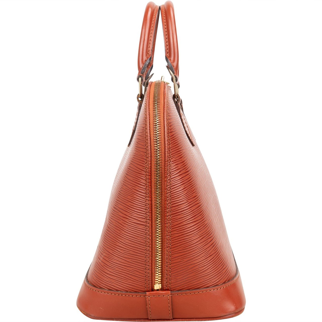 Louis Vuitton Louis Vuitton Cognac Epi Leather Alma PM Handbag Bruin