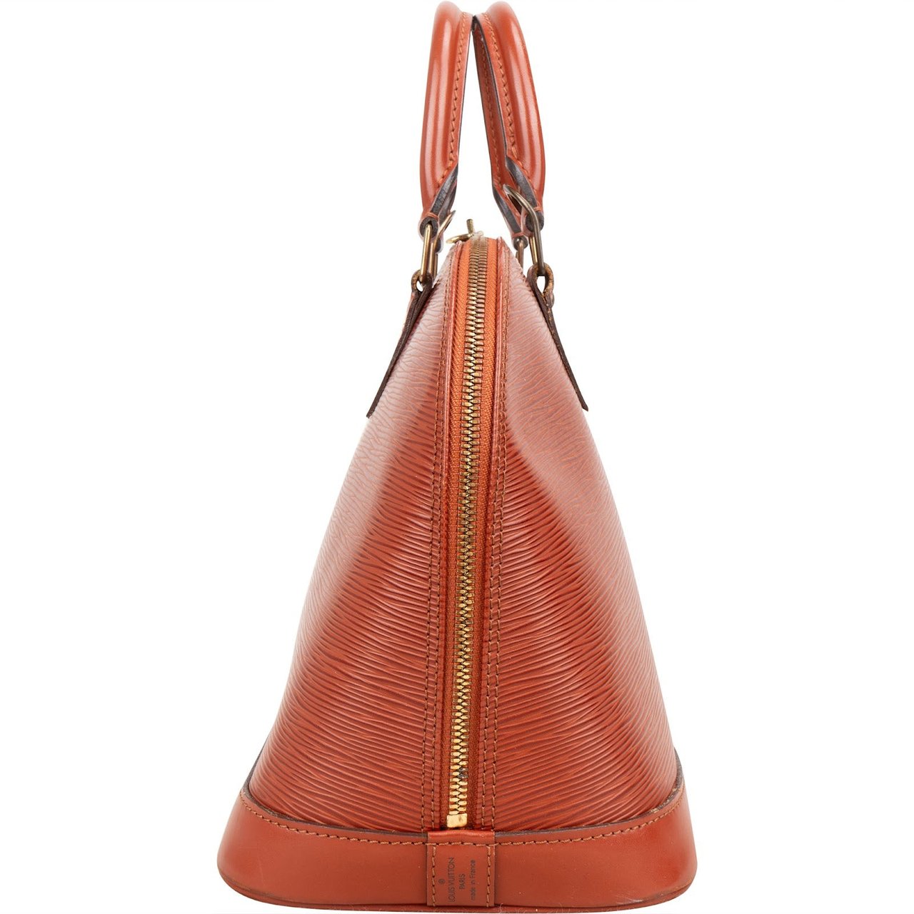 Louis Vuitton Louis Vuitton Cognac Epi Leather Alma PM Handbag Bruin