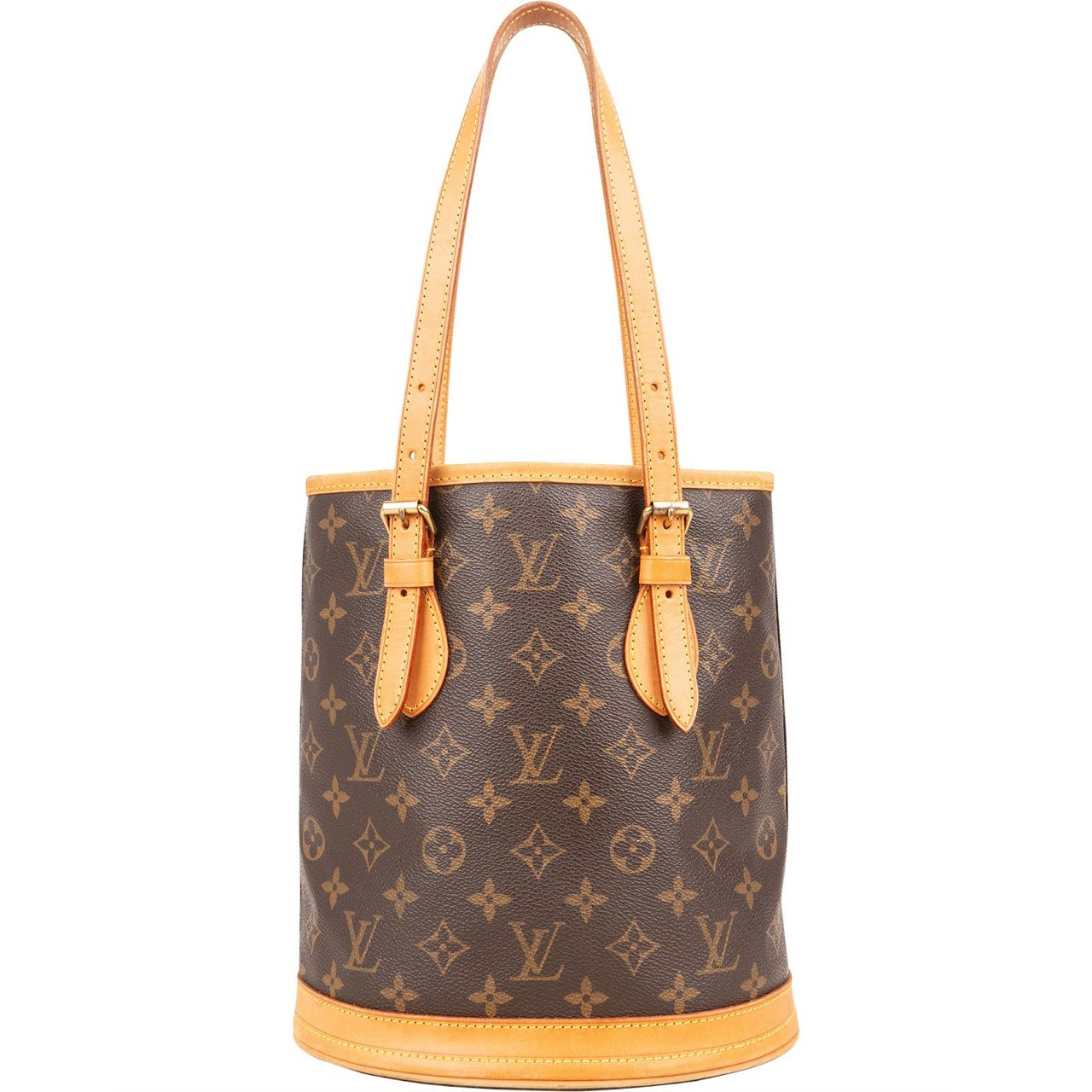 Louis Vuitton Louis Vuitton Monogram Canvas Bucket PM Shoulder Bag Bruin