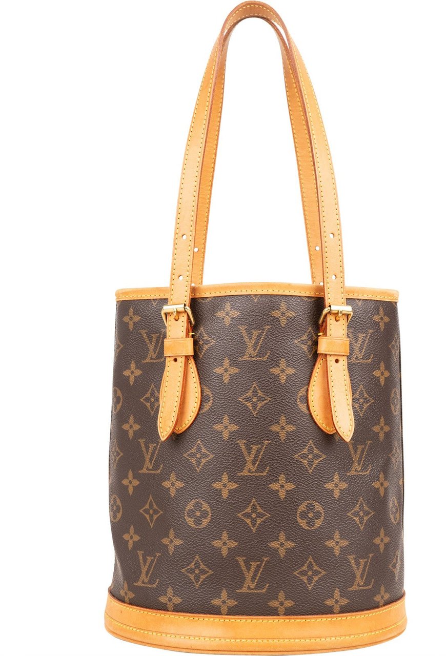 Louis Vuitton Louis Vuitton Monogram Canvas Bucket PM Shoulder Bag Bruin