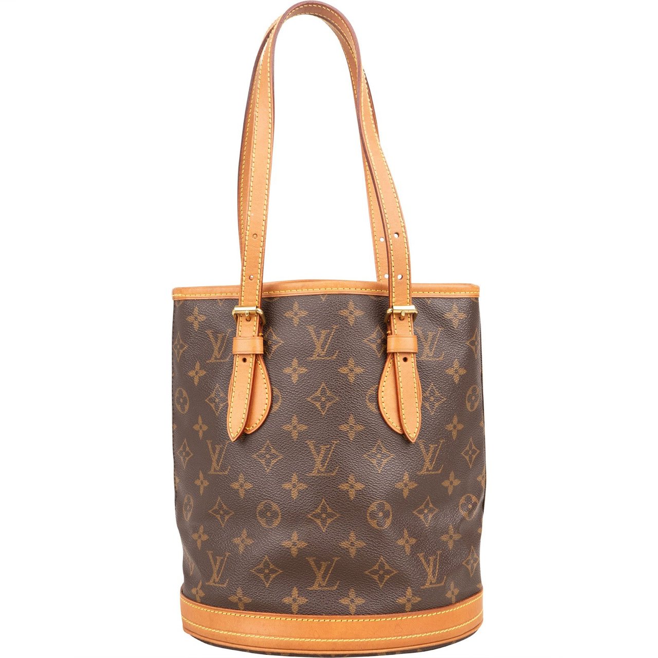 Louis Vuitton Louis Vuitton Monogram Canvas Bucket PM Shoulder Bag Bruin