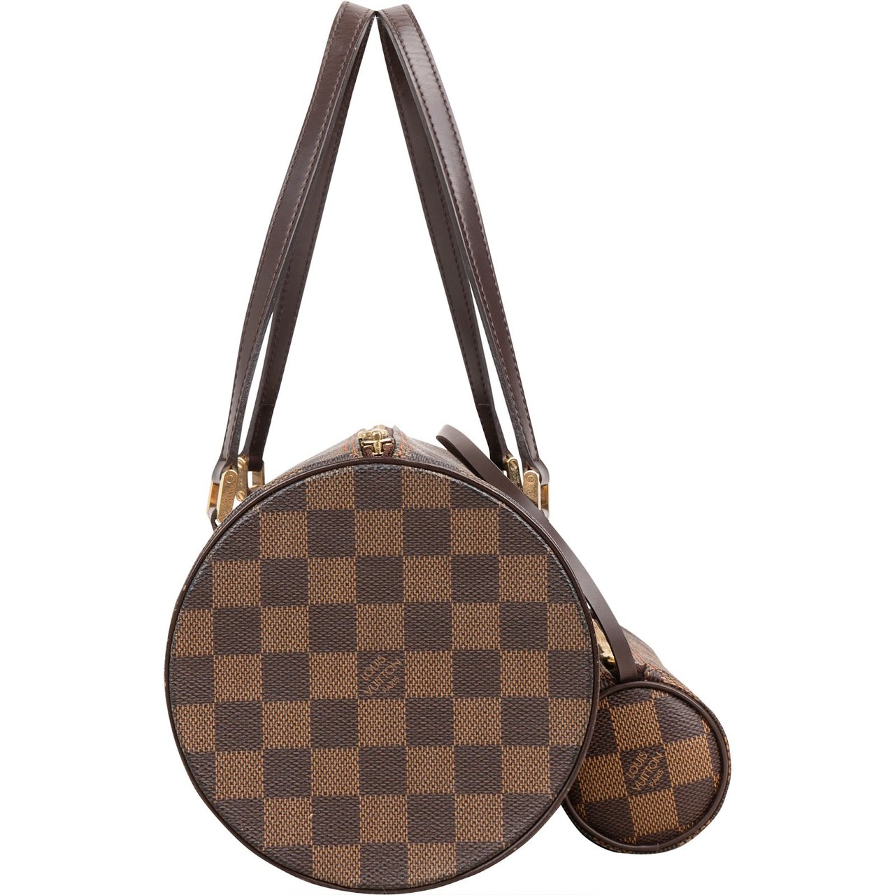 Louis Vuitton Monogram Damier Ebene Canvas Papillon Set Handbag Bruin