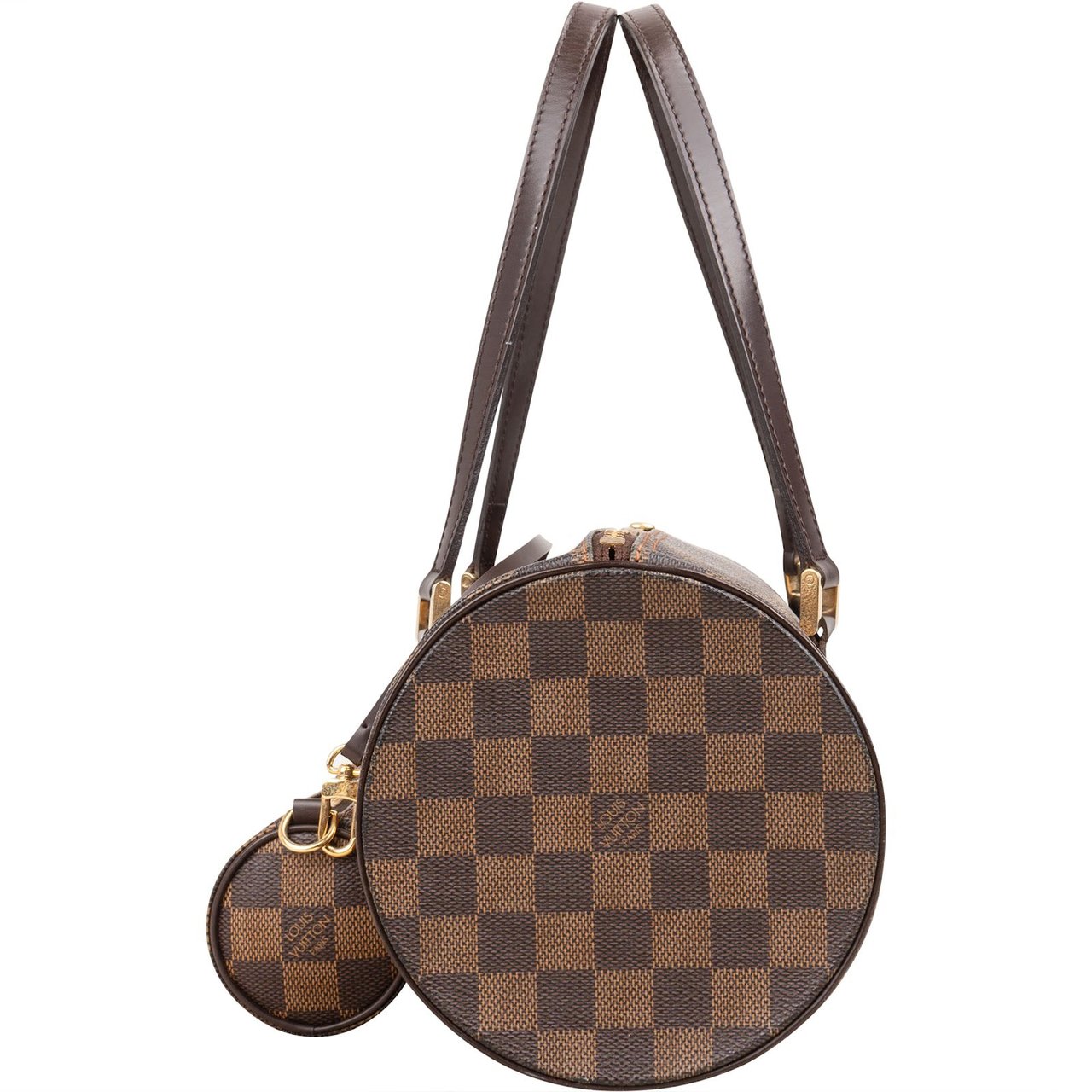 Louis Vuitton Monogram Damier Ebene Canvas Papillon Set Handbag Bruin