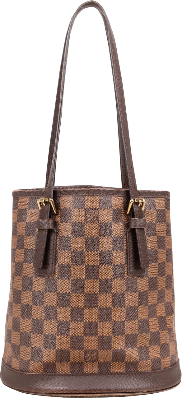 Louis Vuitton Monogram Damier Ebene Bucket PM Shoulder Bag Bruin