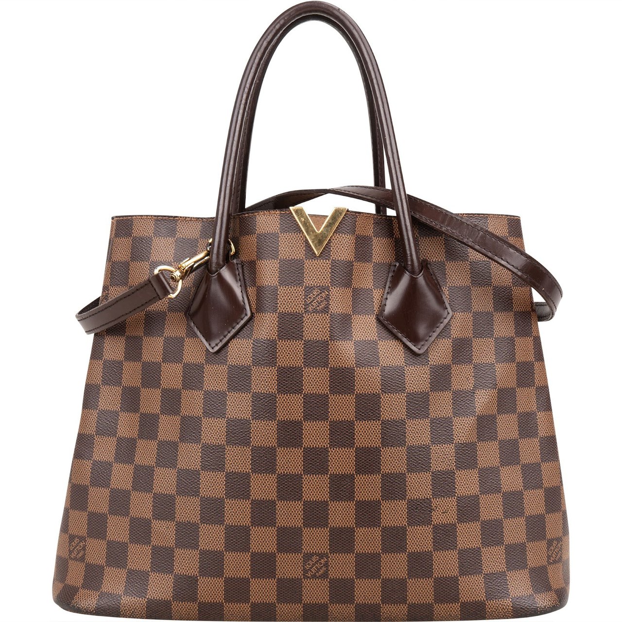 Louis Vuitton Monogram Damier Ebene Canvas Kensington Handbag Bruin