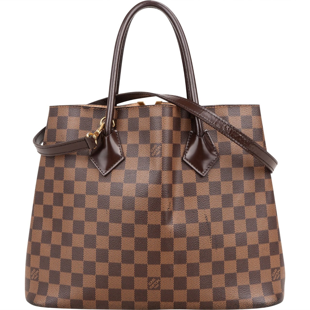 Louis Vuitton Monogram Damier Ebene Canvas Kensington Handbag Bruin