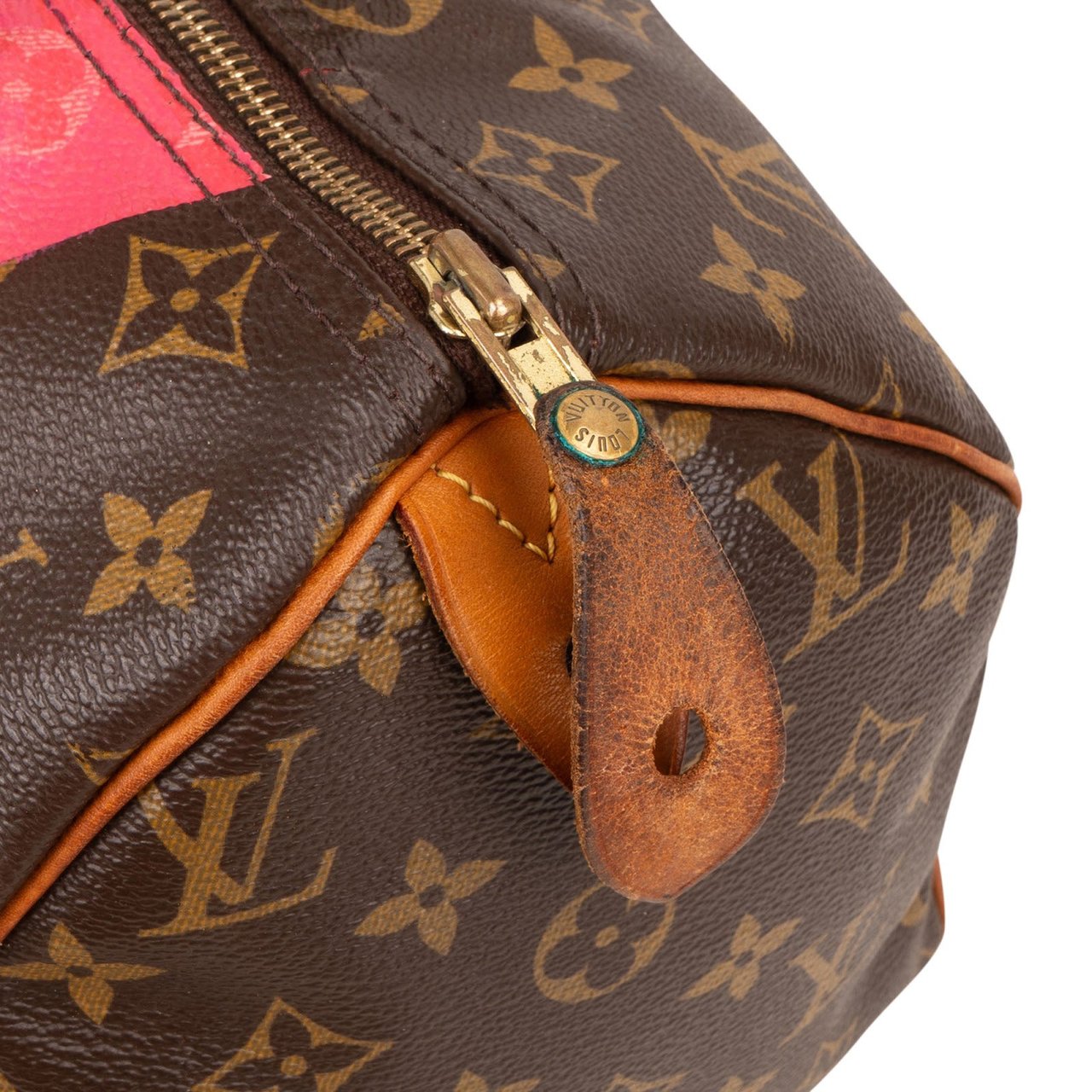 Louis Vuitton Louis Vuitton Monogram Canvas Limited V Speedy 30 Handbag Bruin