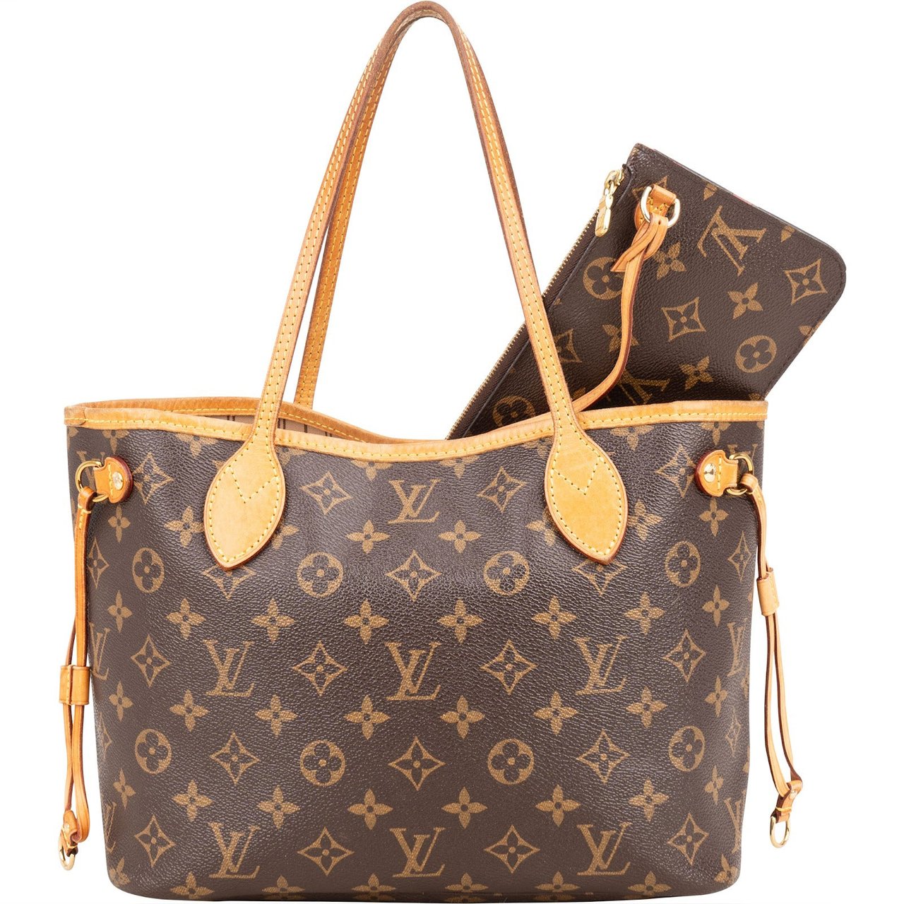 Louis Vuitton Louis Vuitton Monogram Canvas Neverfull PM Shoulder Bag Bruin