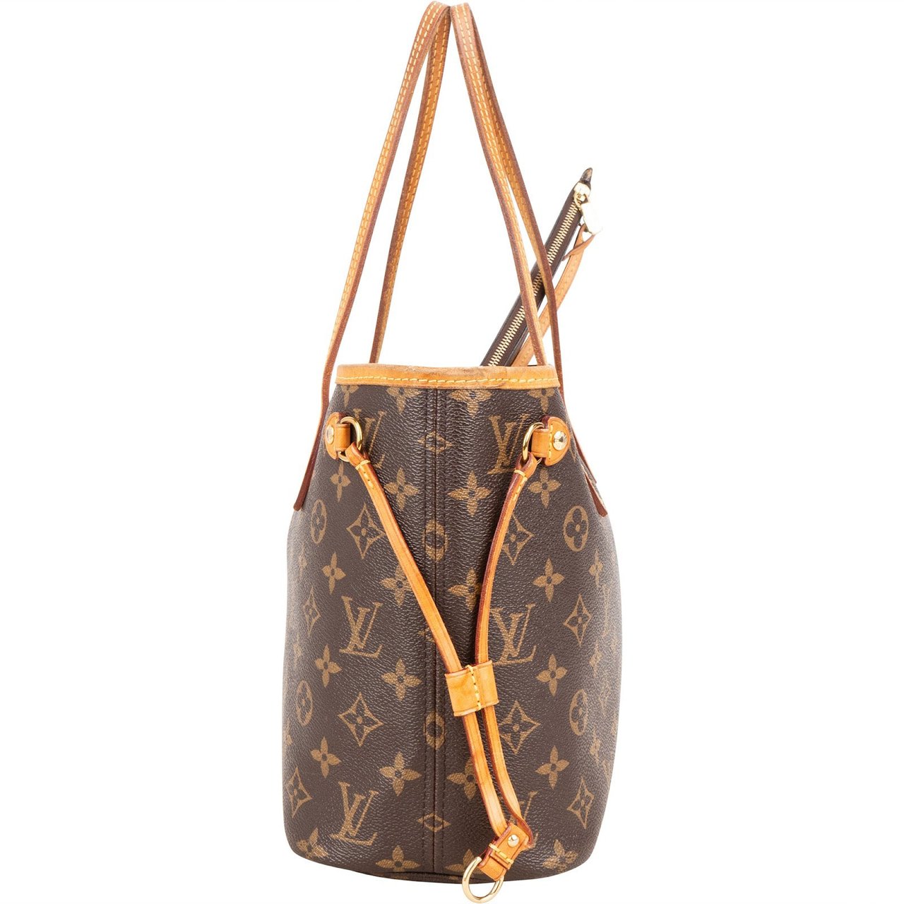 Louis Vuitton Louis Vuitton Monogram Canvas Neverfull PM Shoulder Bag Bruin