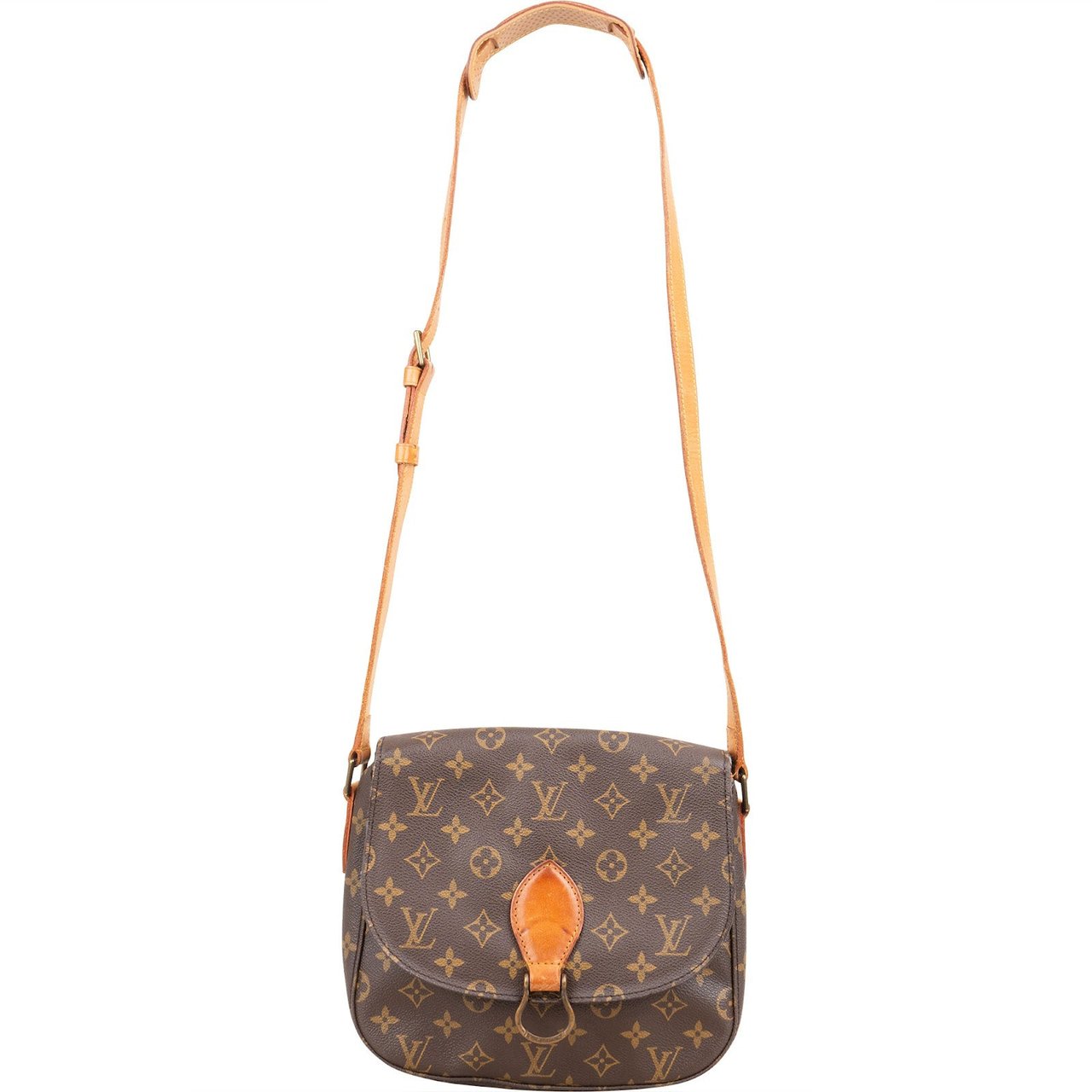 Louis Vuitton Louis Vuitton Monogram Canvas Saint Cloud GM Handbag Bruin