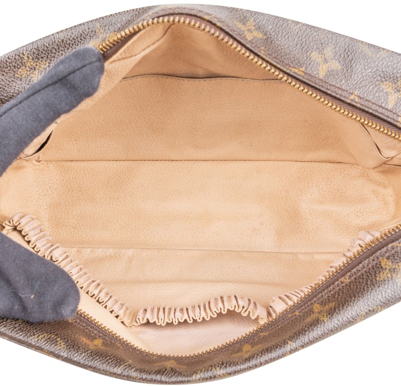 Louis Vuitton Monogram Canvas Trousse Toilette 28 Clutch Bruin