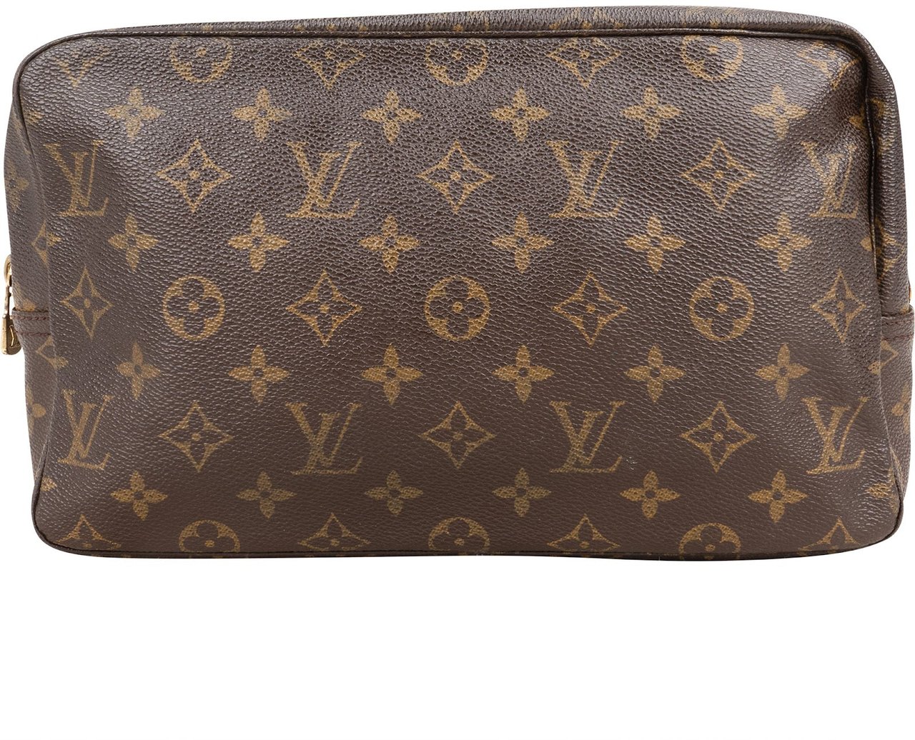 Louis Vuitton Monogram Canvas Trousse Toilette 28 Clutch Bruin