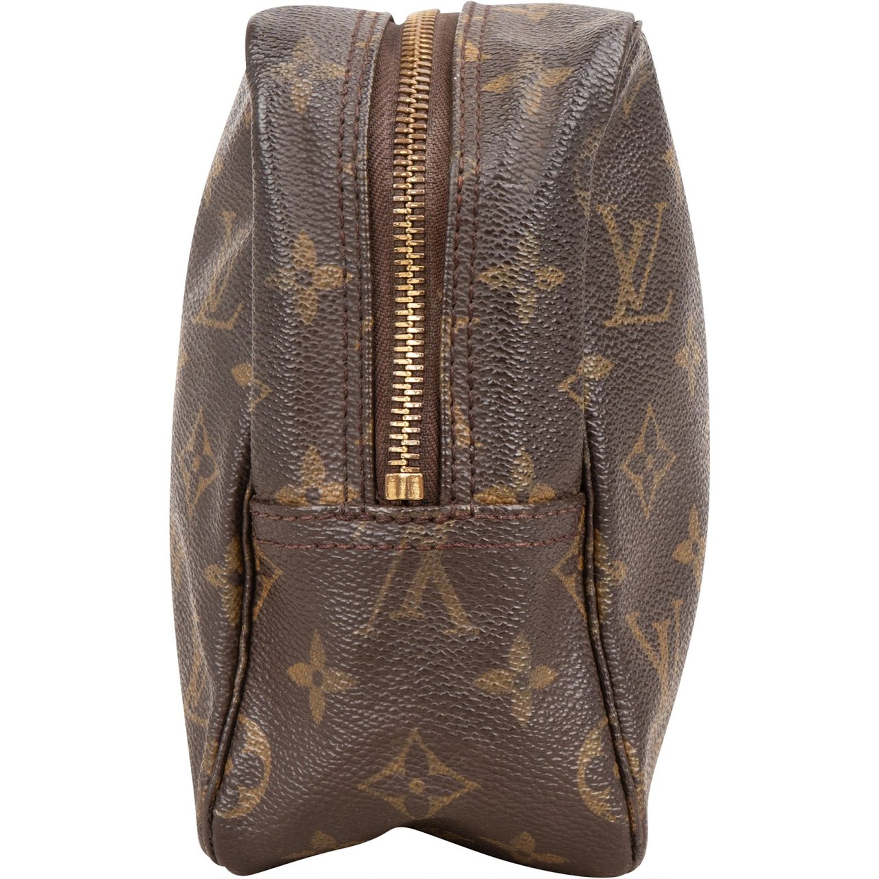 Louis Vuitton Monogram Canvas Trousse Toilette 28 Clutch Bruin