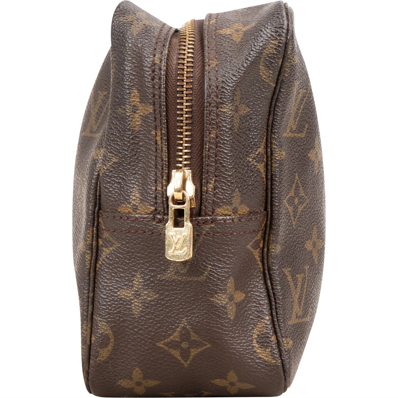 Louis Vuitton Monogram Canvas Trousse Toilette 28 Clutch Bruin