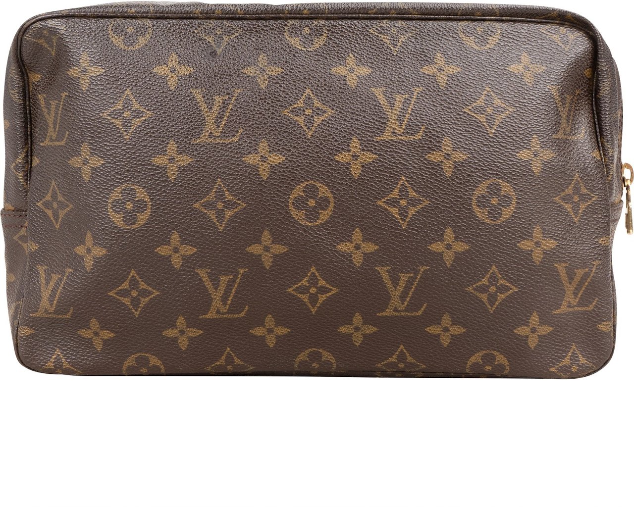 Louis Vuitton Monogram Canvas Trousse Toilette 28 Clutch Bruin