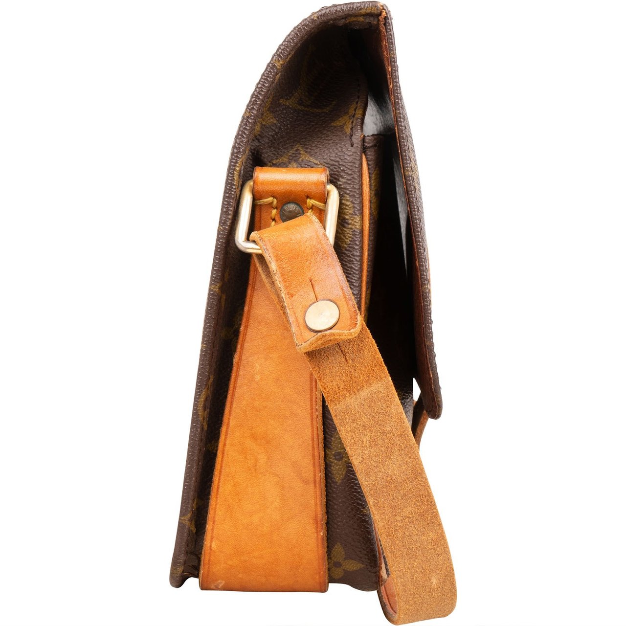 Louis Vuitton Louis Vuitton Monogram Canvas Cartouchiere MM Crossbody Bag Bruin