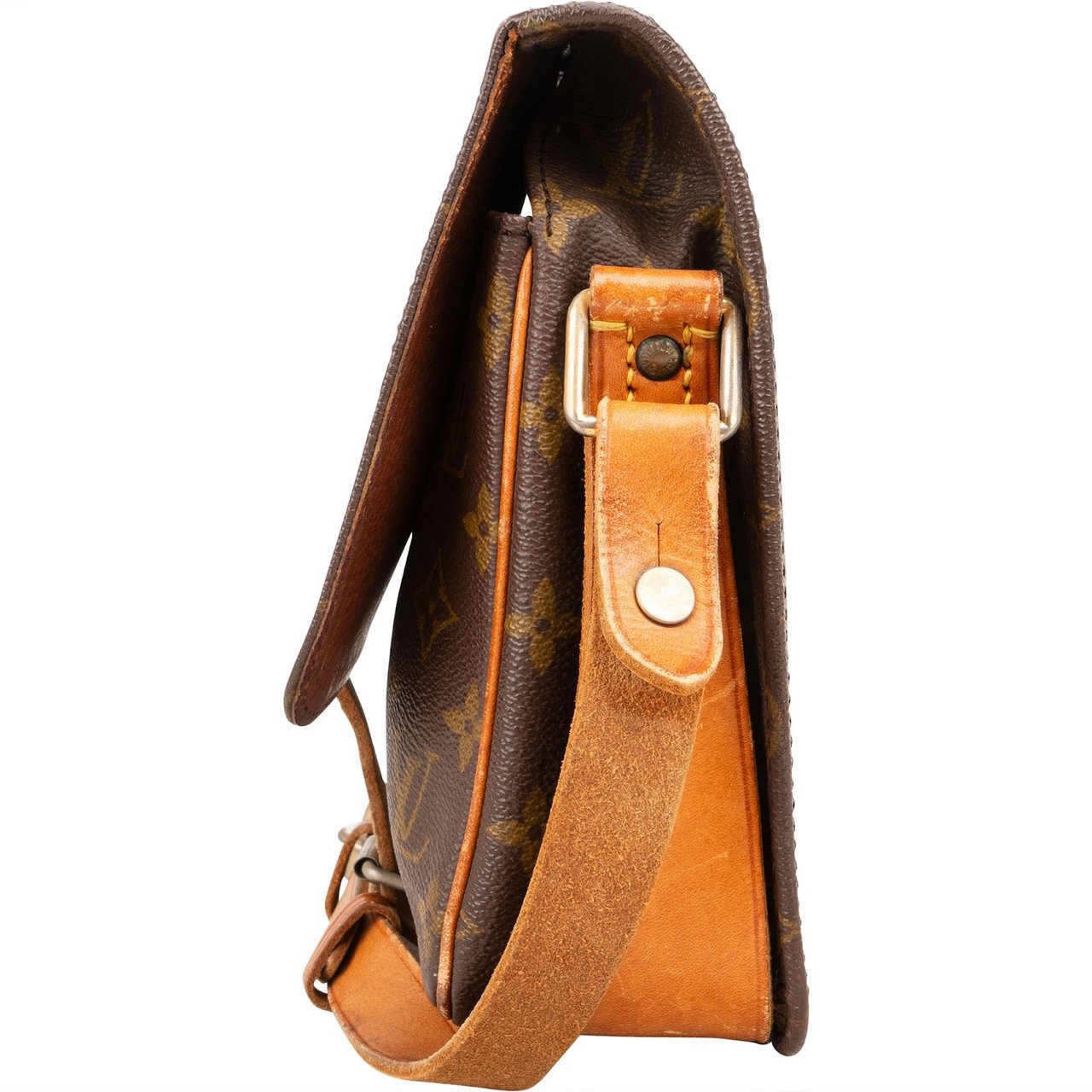 Louis Vuitton Louis Vuitton Monogram Canvas Cartouchiere MM Crossbody Bag Bruin