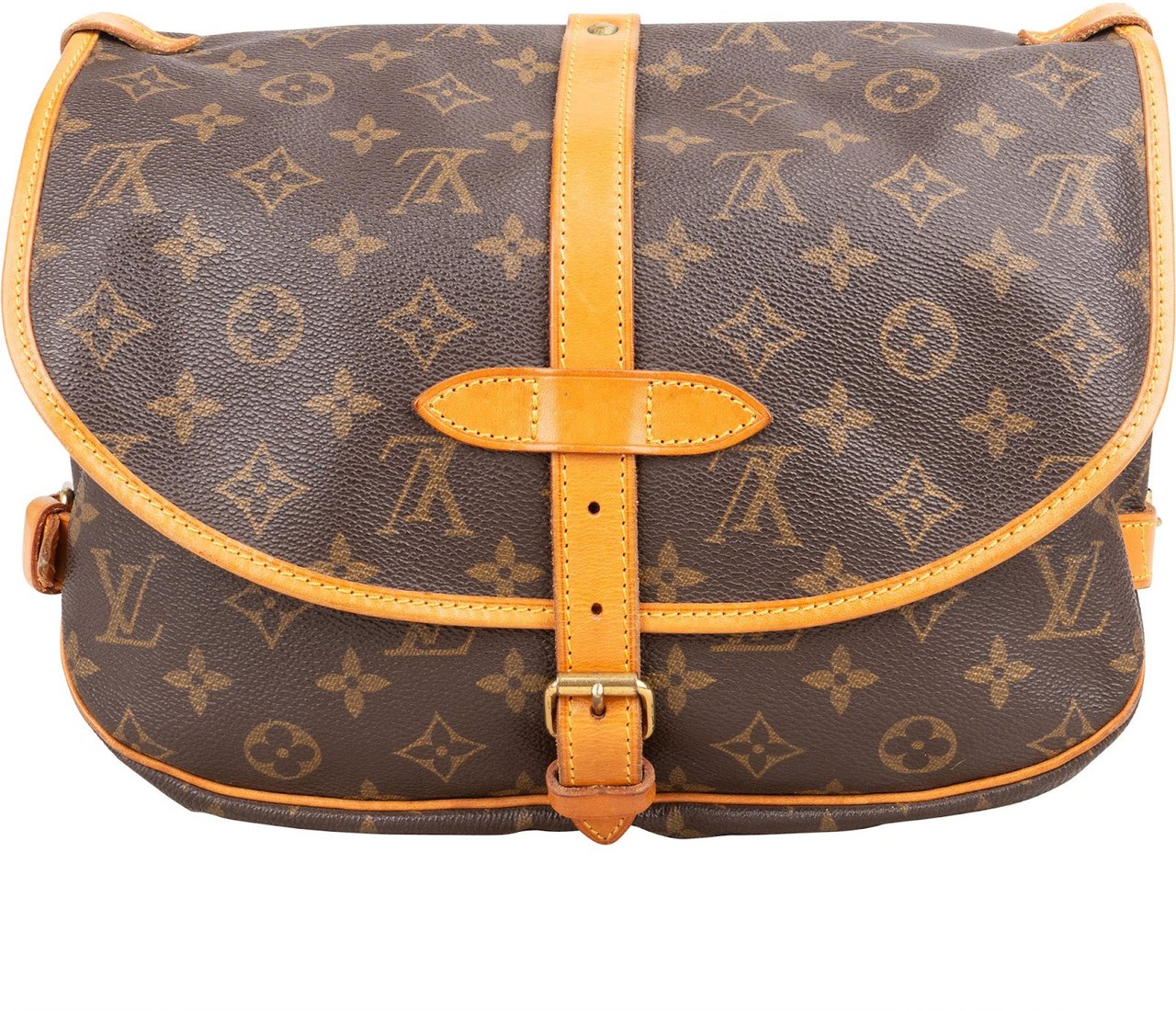 Louis Vuitton Louis Vuitton Monogram Canvas Saumur 30 Crossbody Bag Bruin