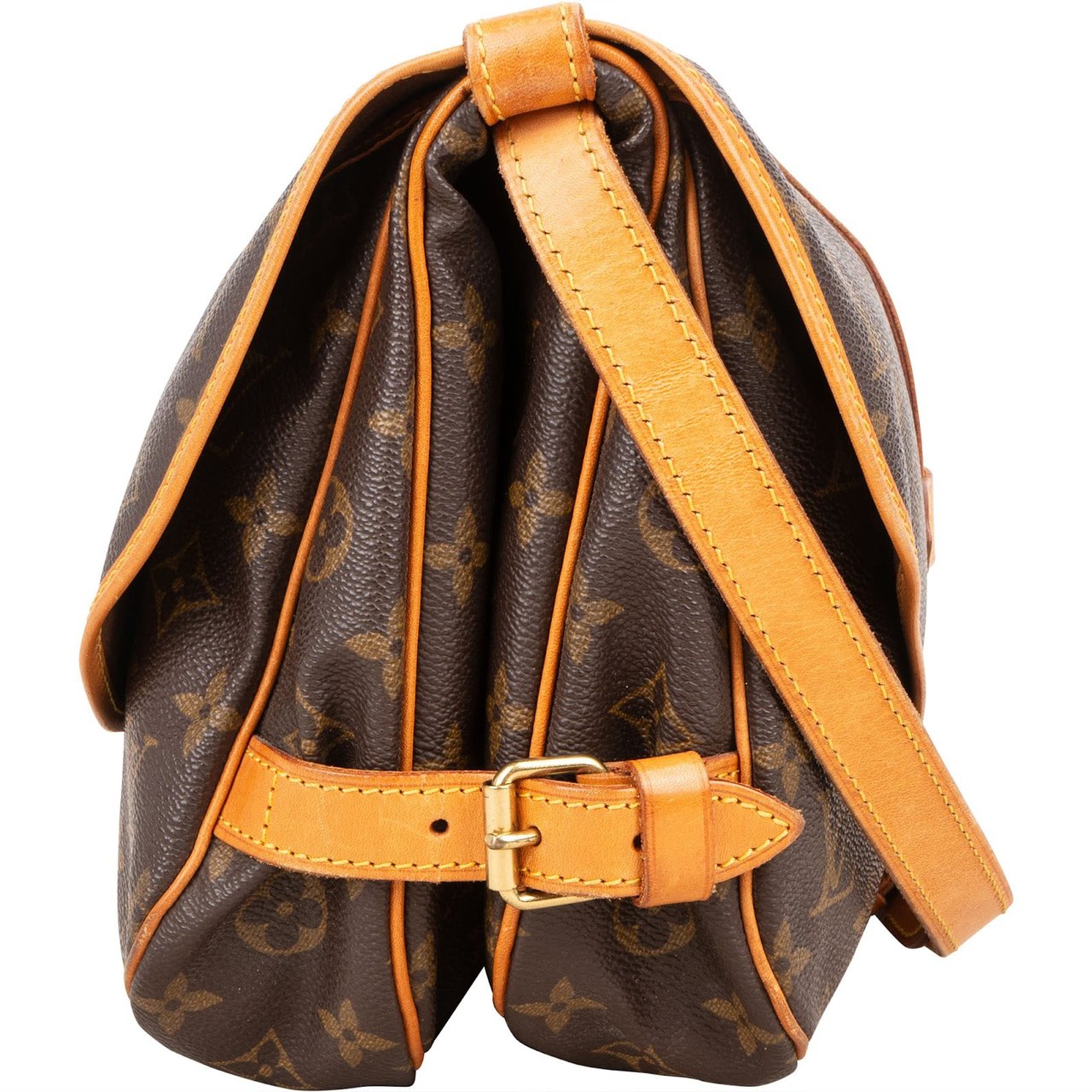 Louis Vuitton Louis Vuitton Monogram Canvas Saumur 30 Crossbody Bag Bruin