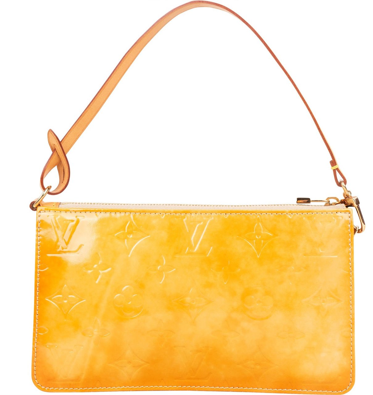 Louis Vuitton Louis Vuitton Vernis Monogram Lexington Pochette Handbag Geel