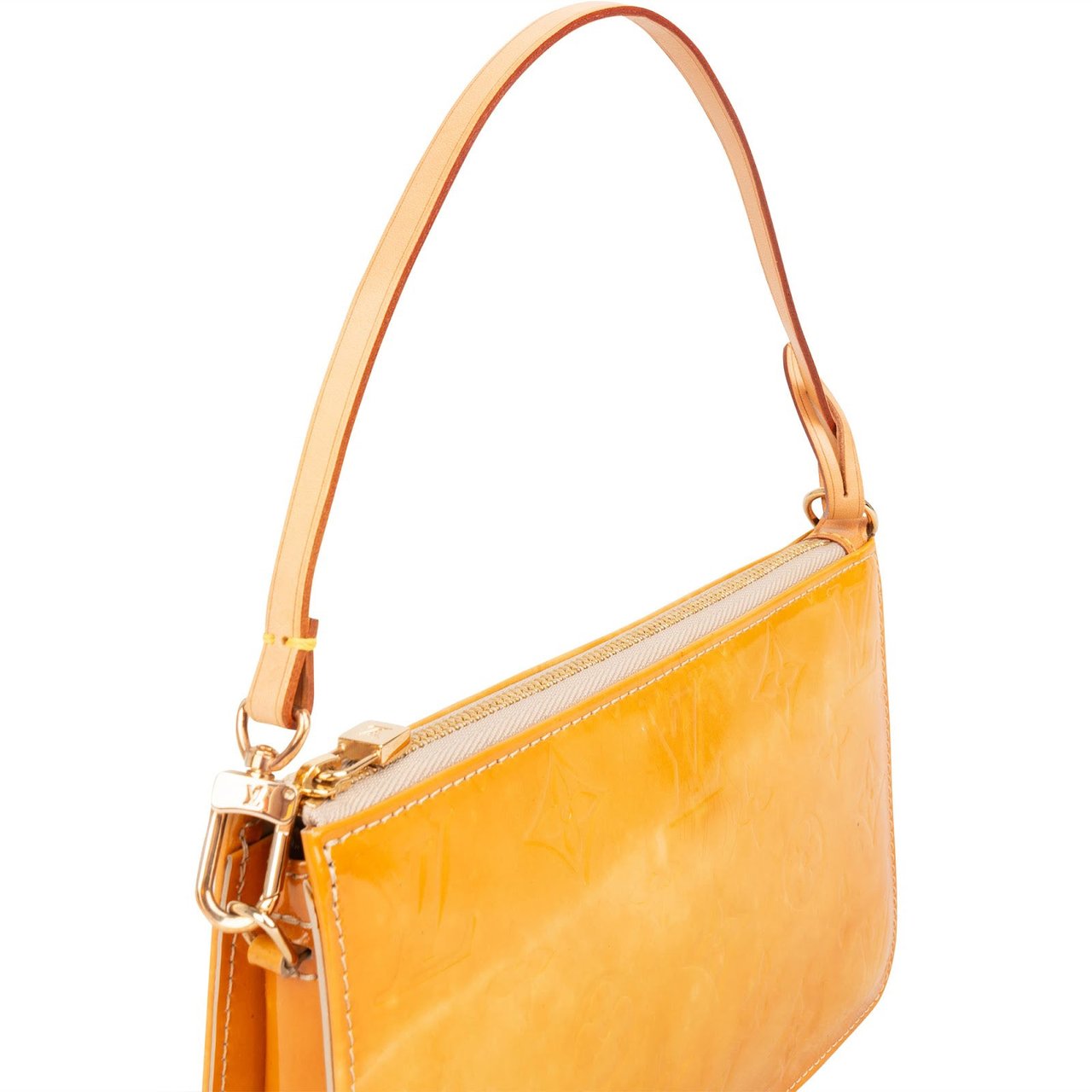 Louis Vuitton Louis Vuitton Vernis Monogram Lexington Pochette Handbag Geel