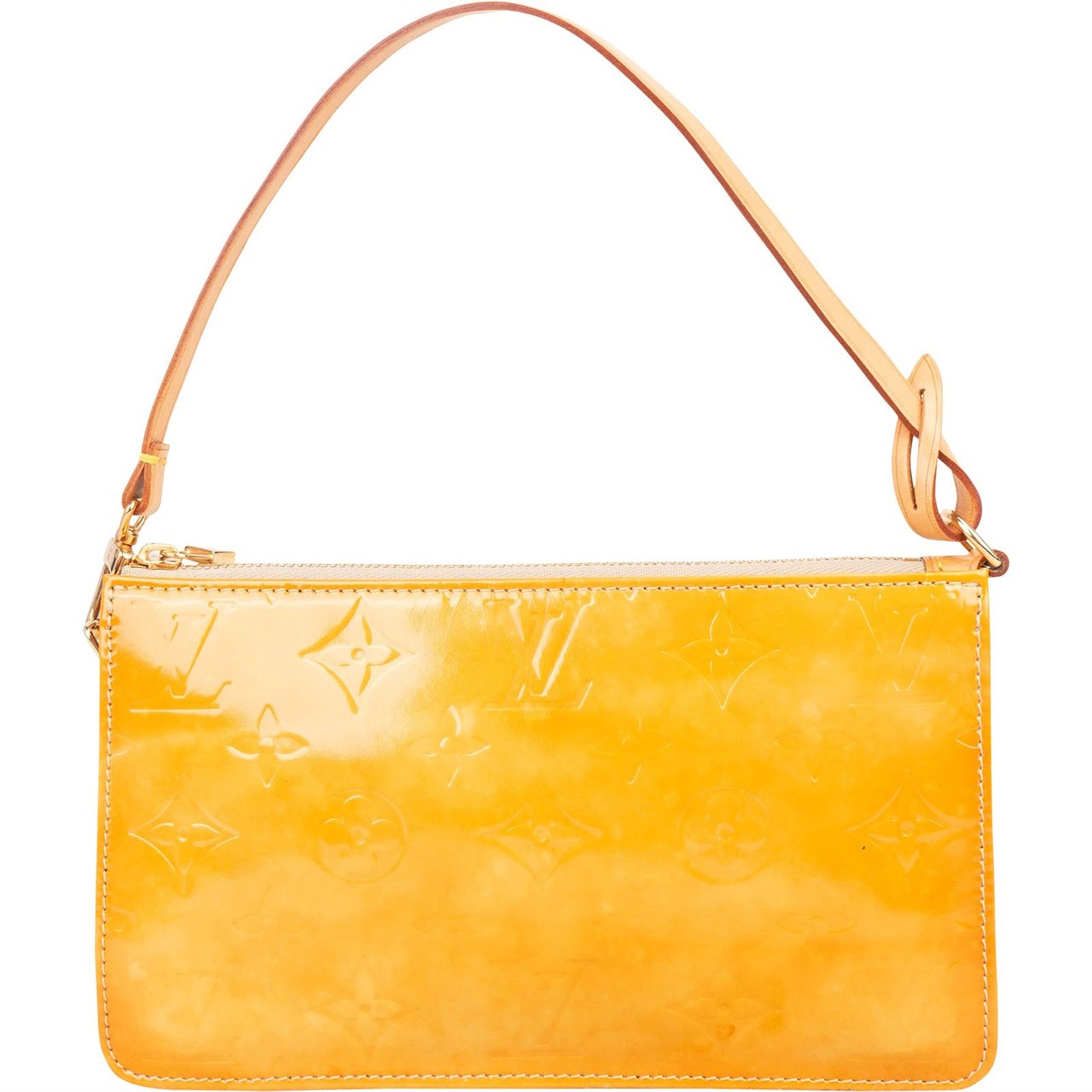 Louis Vuitton Louis Vuitton Vernis Monogram Lexington Pochette Handbag Geel