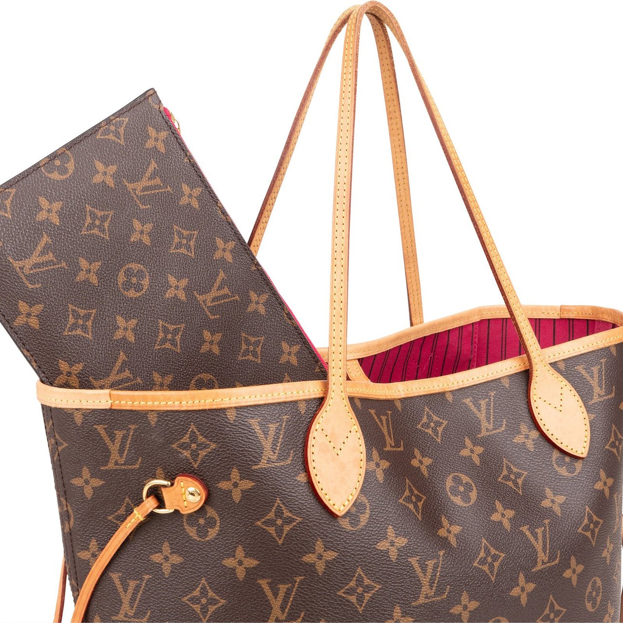 Louis Vuitton Louis Vuitton Monogram Canvas Neverfull MM Shoulder Bag Bruin