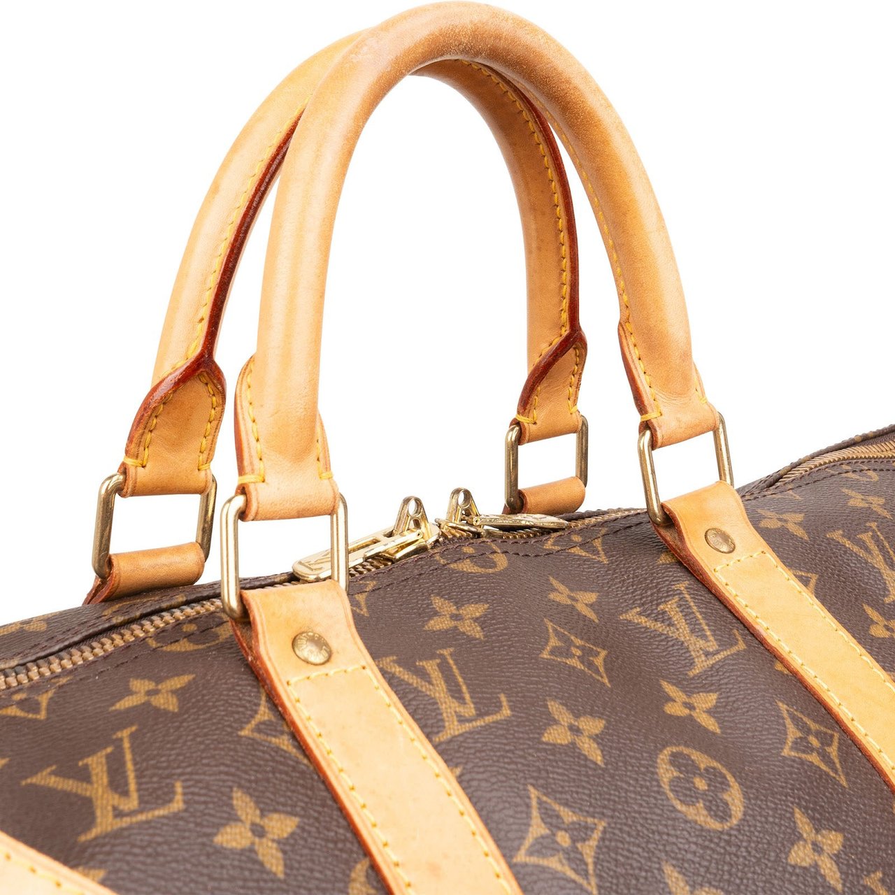 Louis Vuitton Louis Vuitton Monogram Canvas Keepall 50 Bandoulière Travel Bag Bruin