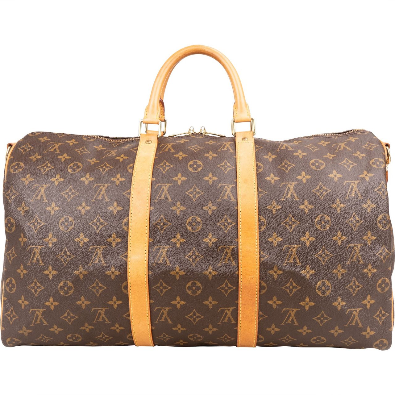 Louis Vuitton Louis Vuitton Monogram Canvas Keepall 50 Bandoulière Travel Bag Bruin