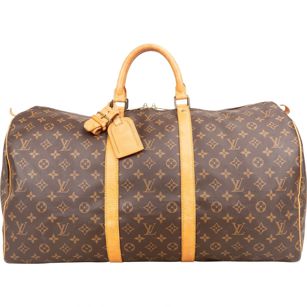 Louis Vuitton Louis Vuitton Monogram Canvas Keepall 55 Travel Bag Bruin