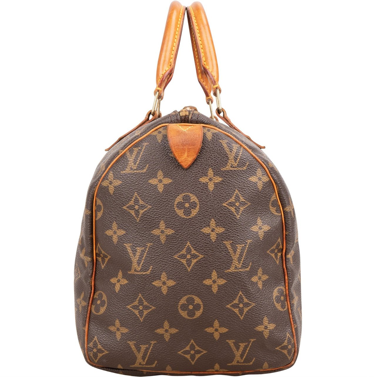 Louis Vuitton Louis Vuitton Monogram Canvas Speedy 30 Handbag Bruin